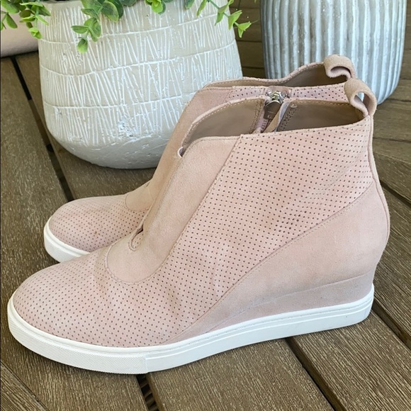 Linea Paolo Felicia Wedge Bootie Sneaker Blush 6.5 - Picture 8 of 11